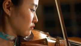 Sayaka Shoji, performing the Spring Concerto in Tokyo Sayaka Shoji, performing the Spring Concerto in Tokyo