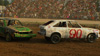 Cars in action at the County Fair’s Demolition Derby