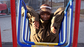 Abdul Abdoul at the playground