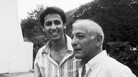 Reza Tehrani and Alex outside in Chaluse