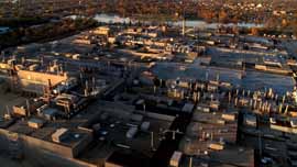 Aerial shot of the now closed Janesville GM Assembly plant
