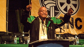 Jacob Zuma at the National Conference at Polokwane