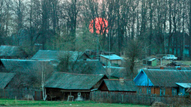 A sunset over Bobr. A sunset over Bobr.