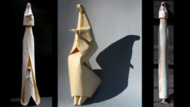 Minimalist human figures by Vietnamese paper folder, Giang Dinh