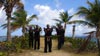 Ron Van Clief and students in St. Thomas, U.S. Virgin Islands