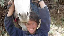 Mir with donkey, June 2010