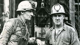 Two Butte, Montana, miners from the 1940s