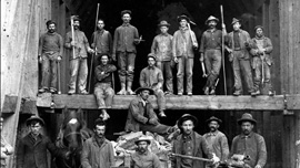 Butte miners at Speculator Mine, circa 1900