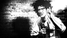 Sketch of Abbie Hoffman