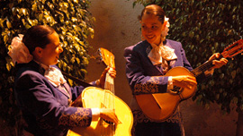 Carmen Hernandez and Karla Tovar of Mariachi Reyna de Los Angeles