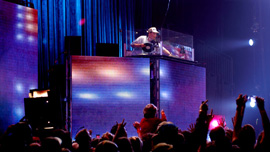Mix Master Mike (Beastie Boys, Invisibl Skratch Piklz) at a performance in Atlanta, Ga