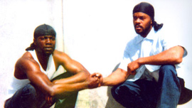 2nd unit Director John "Apollo" Payne (left) and a former Black P. Stone Blood