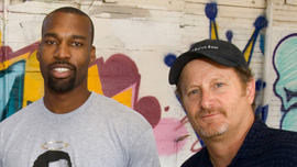 Producer Baron Davis and Producer/Director Stacy Peralta 