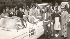 Daisy Bates in a parade