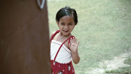 Tulsa, an HIV positive child living at the Maiti Nepal Hospice