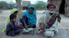 Family having dinner in Pakistan
