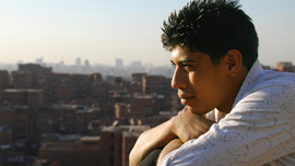 Nabil, 18 years old, one of the teenage boys featured in Garbage Dreams