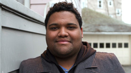 Juan came out as a freshman. He was on the verge of dropping out but the performing arts kept him in school.