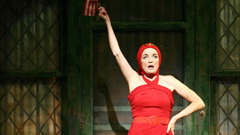 Christine Ebersole as Edith Bouvier Beale ("Little Edie") in Grey Gardens the Musical on Broadway