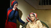 Christine Ebersole as “Little Edie” and Mary Louise Wilson as “Big Edie” in Grey Gardens the Musical on Broadway