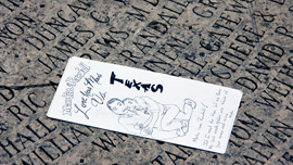 A memento found at the National AIDS Memorial