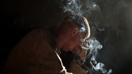 A Marine of Echo Company 2nd Battalion, 8th Marine Regiment
