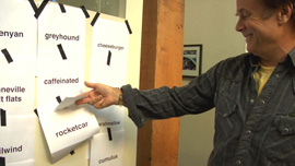 David Carson, best known for his innovative magazine design and use of experimental typography