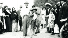 Young Melville Herskovits with Mexican revolutionaries