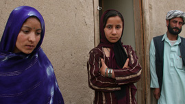 Sabereh, Farzaneh and her stepfather Khalegh Sabereh, Farzaneh and her stepfather Khalegh