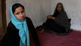 Farzaneh and her grandmother Farzaneh and her grandmother