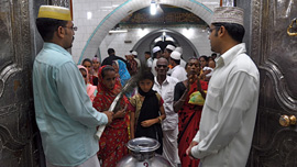 Ceremony at the doors of a Mosque