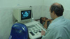 Mehrdad having an ultrasound check up