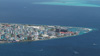 Aerial photograph of a corner of Male', the capital city of the Maldives