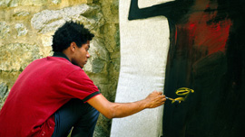 Still from Jean-Michel Basquiat: The Radiant Child, an Arthouse Films release 