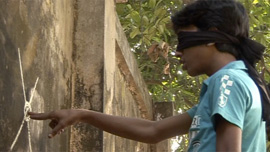 Azad hitting the target