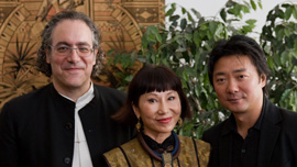 The opera’s creators, librettist Amy Tan, composer Stewart Wallace, and stage director Chen Shi-Zheng. The opera’s creators, librettist Amy Tan, composer Stewart Wallace, and stage director Chen Shi-Zheng.