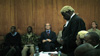 Tom Cholmondeley with defense lawyer Fred Ojiambo