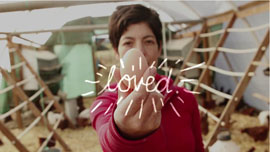 Alexis Koefoed of Soul Food Farm “loves” eggs.