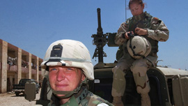 Staff Sergeant Raine Ruthie (left) and Sergeant Patricia Moreno (right) members of Team Lioness