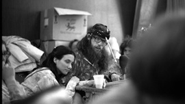 HEW sit-in protestors April 1977