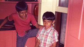 Adopted Crow Indian brothers Bobby (left) and Tyler