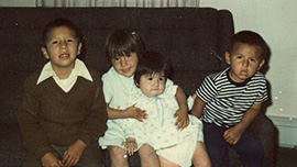 The four Crow Indian children