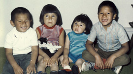 The four Crow Indian children