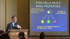 Dr. Jack Kessler giving a presentation on stem cell research 