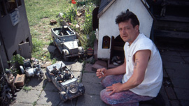 Mark Hogancamp at work in Marwencol