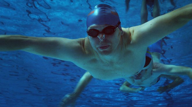 Martin von Sydow under water. Martin von Sydow under water.