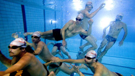 Team under water