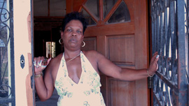 Displaced New Orleans resident Linda Charles 