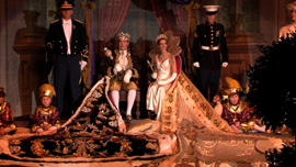 The king and queen of Mobile, Alabama’s Mardi Gras, Max Bruckmann and Helen Meaher