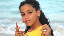 Priscilla Diaz aka P-Star in Miami Beach, age 9